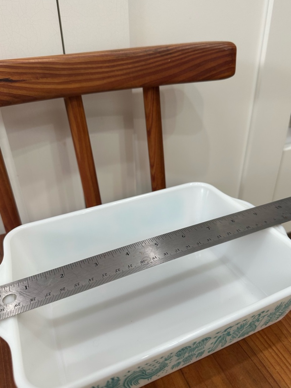 Vintage Pyrex 0503 Turquoise 1 1/2 QT Amish Butterprint Refrigerator Dish - Picture 10 of 10